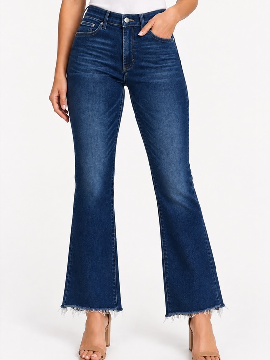MOTHER Denim - MOTHER Dark Blue High-Rise Flare Jeans